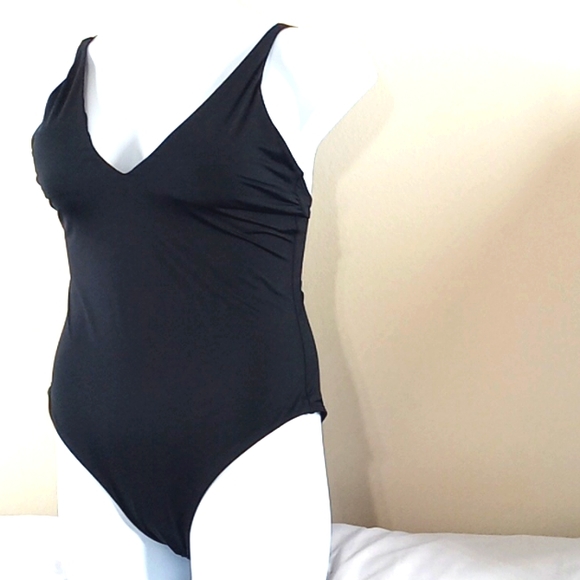 EVERLANE Bathing Suit Black Swimwear One Piece Swim Women New EXTRA LARGE XL - Picture 2 of 7